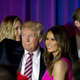 The Trumps leave a news conference at the Trump National Golf Club Westchester in Briarcliff Manor, NY. Photo via AP